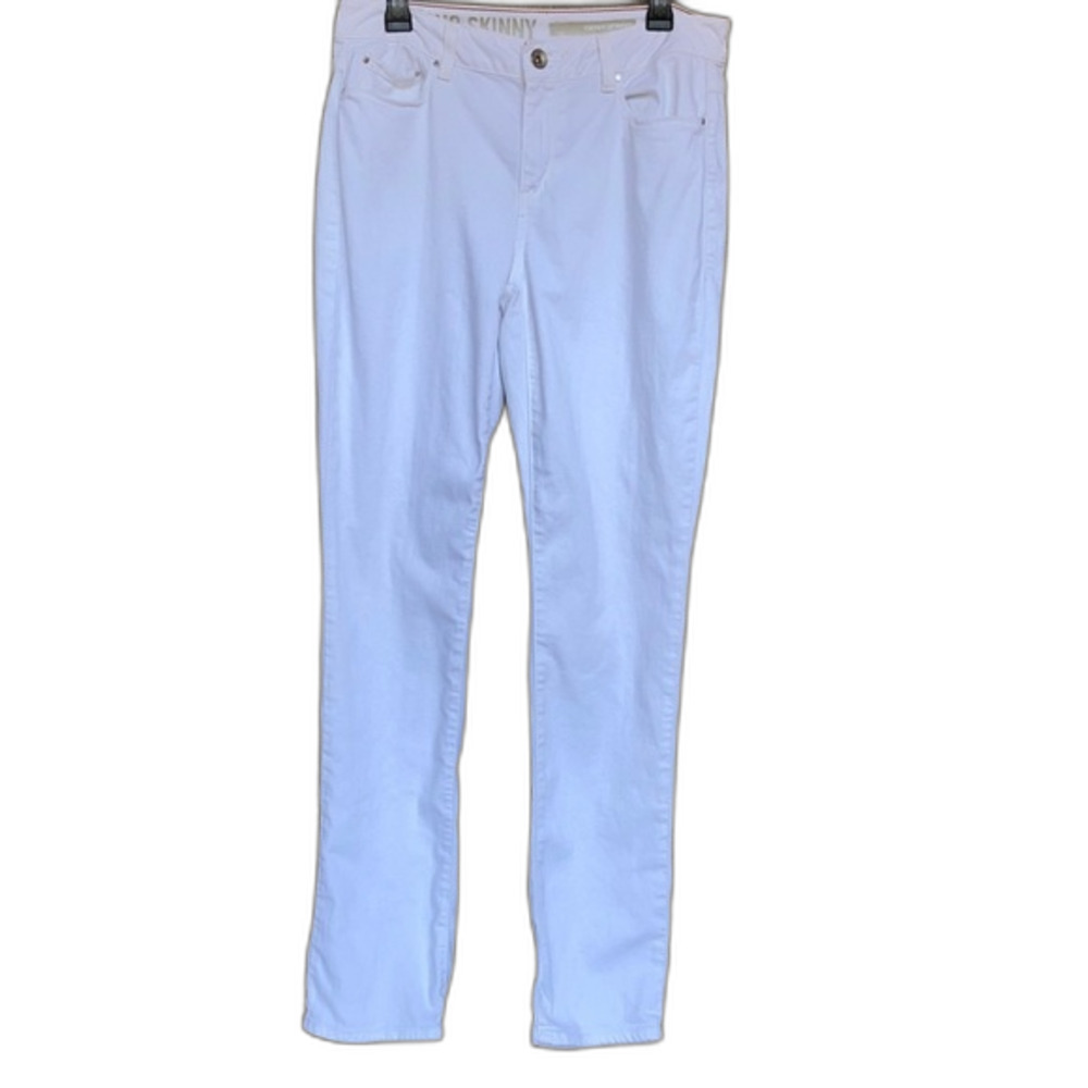 DKNY soho skinny white jeans